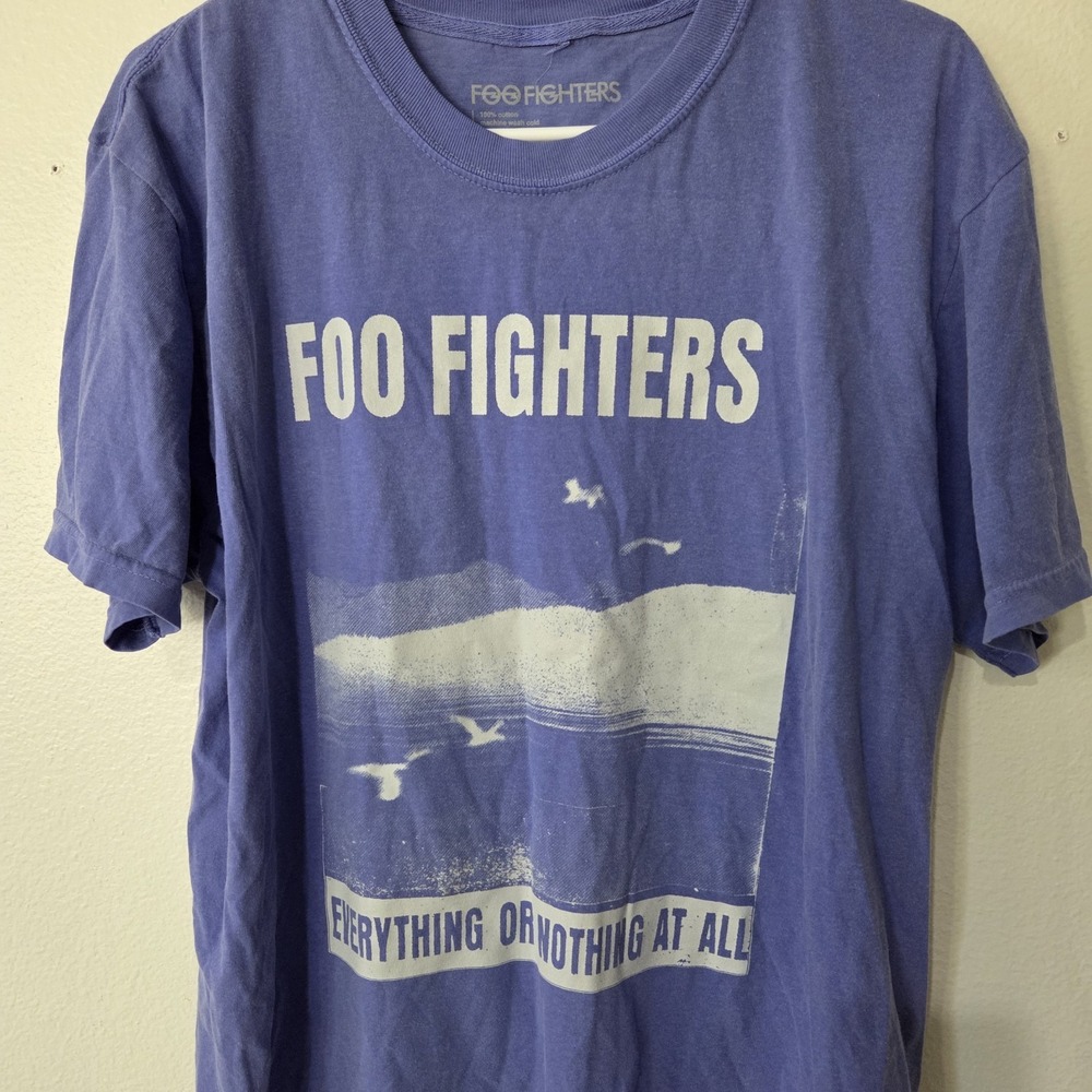 Foo Fighters Everything or Nothing at All 2024 Tour Shirt Double Sided Cotton L